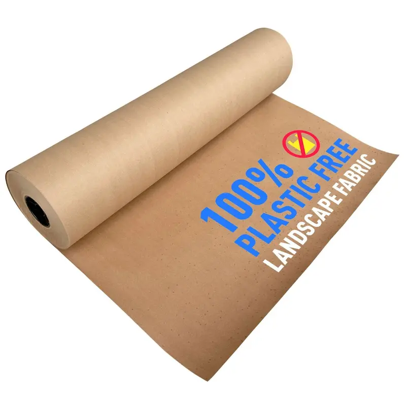 Biodegradable Landscape Fabric - Garden Paper For Weeds - Paper Mulch (2-5 Ft Wide) - Made In Usa 1