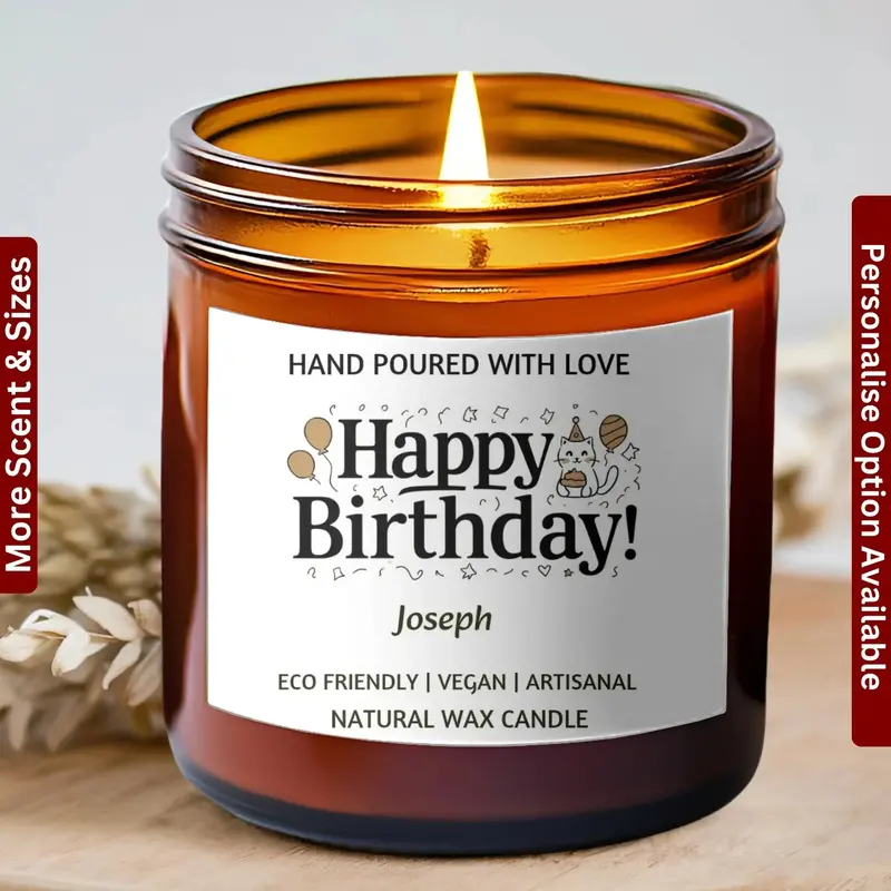 Birthday Candles Personalized Gift, Cute Birthday Gift, Friend Candle, Scented Candle, Funny Candle, Birthday Gift For Him & Her 1