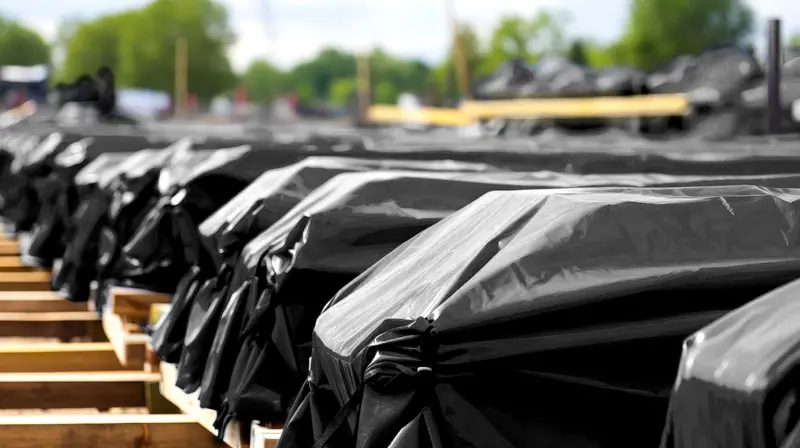 Black Poly Tarp - Roofing, Construction, Gardening - Made In Usa 9