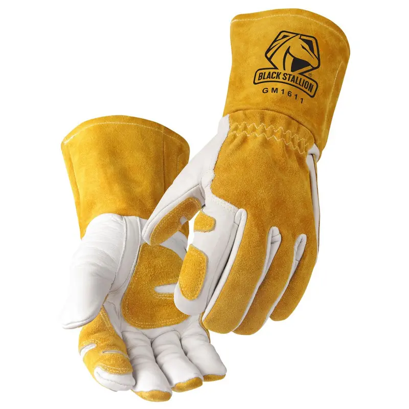 Black Stallion Cowhide Mig Glove With Reinforced Palm & Thumb 1