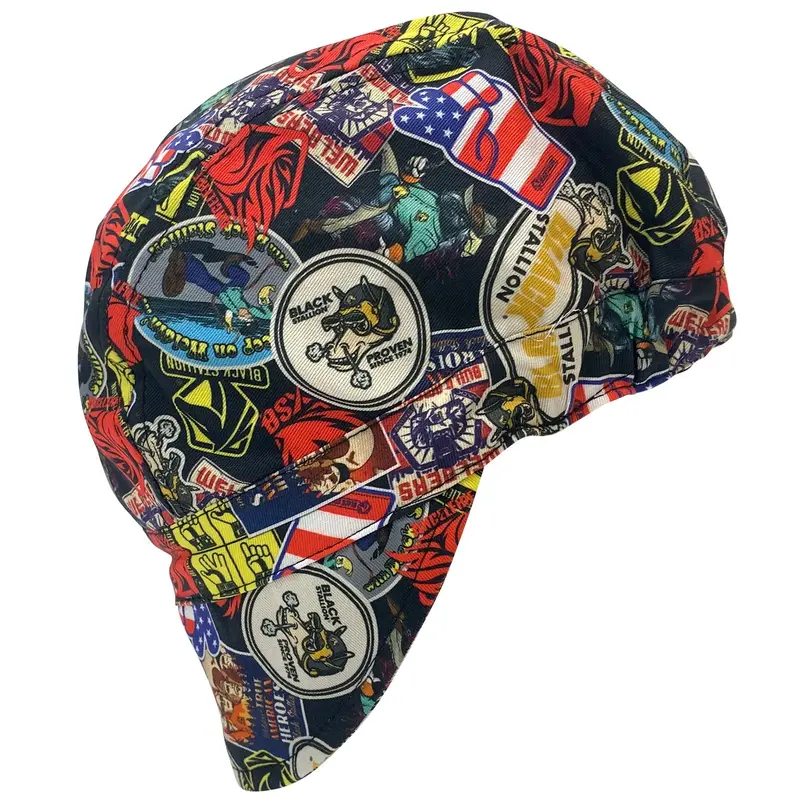 Black Stallion Exclusive “Sticker Collage” Cotton Welding Cap #Bc5w-Sc 1