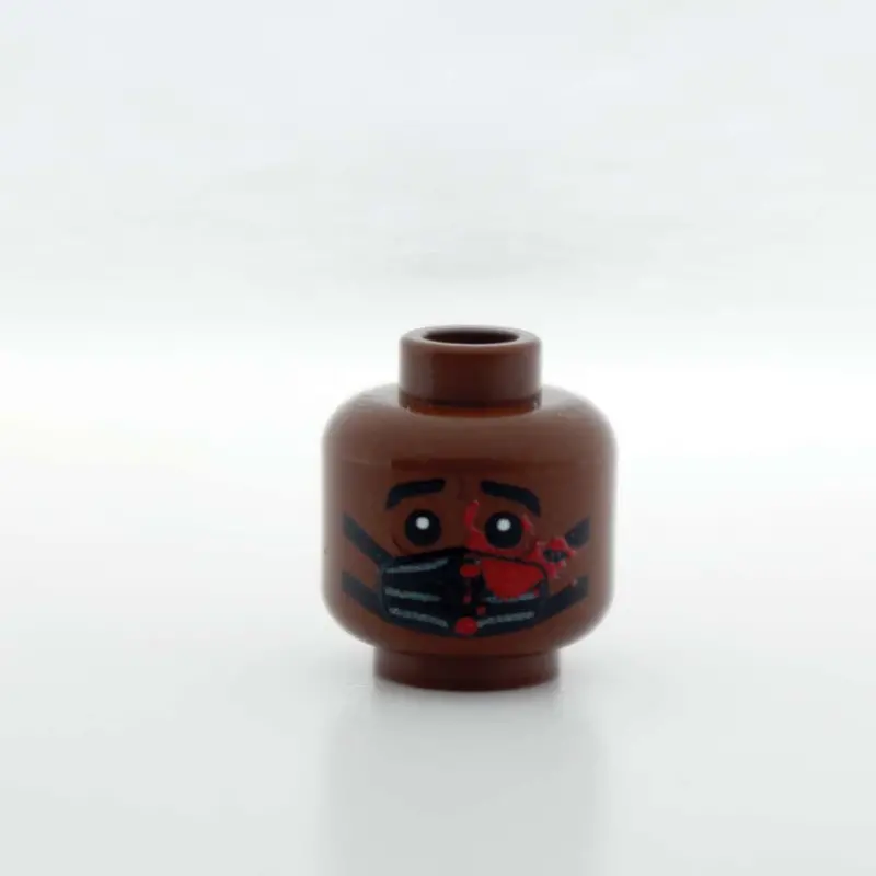 Black Surgical Mask - Blood Splatter - Male - Brown - 21 1