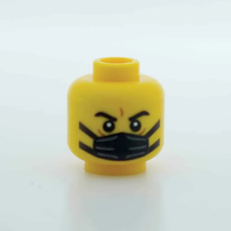 Black Surgical Mask - Stern - Male - Yellow - 23 1