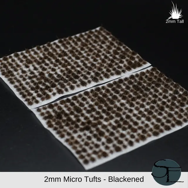Blackened- 2Mm Micro Self-Adhesive Static Grass Tufts 1