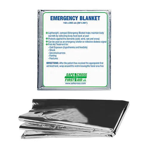 Blanket, Emergency, Foil/Mylar, 1