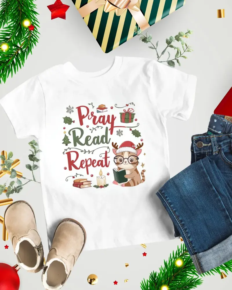Blessed Bookworm Kid Cotton Tshirt 1