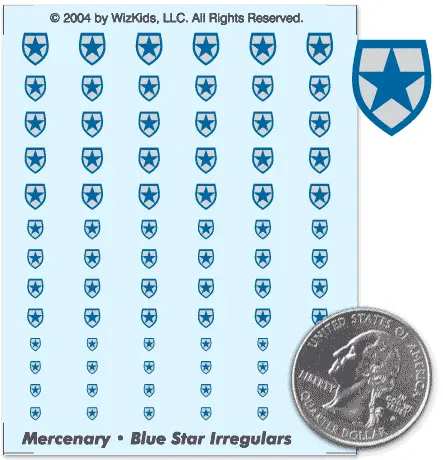 Blue Star Irregulars (New) Decals 1