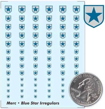 Blue Star Irregulars (Old) Decals 1