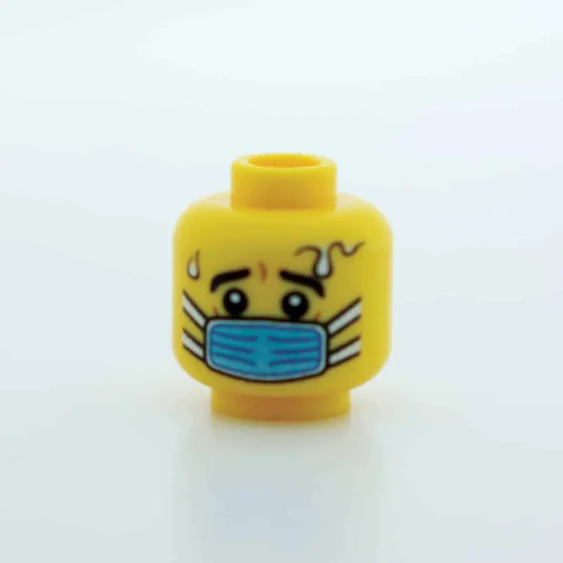 Blue Surgical Mask - Scared - Male - Yellow - 25 1