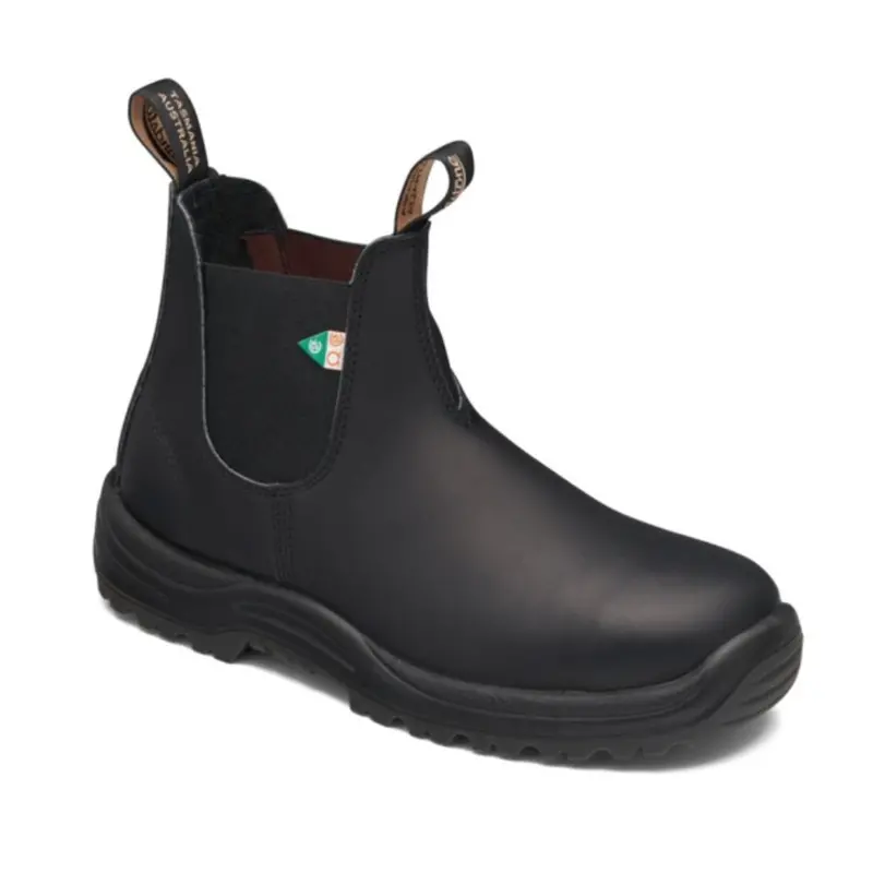 Blundstone 163 Black Unisex Slip-On Steel Toe Work & Safety Boot - Black 1
