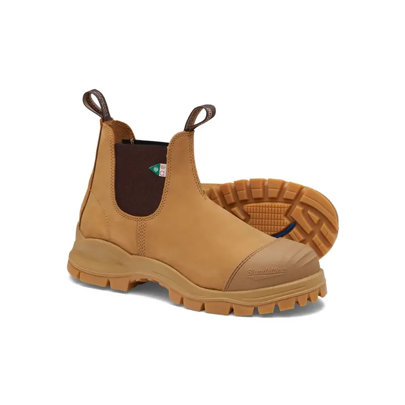 Blundstone 960 Xfr Unisex Slip-On Steel Toe Work And Safety Boot - Wheat 3
