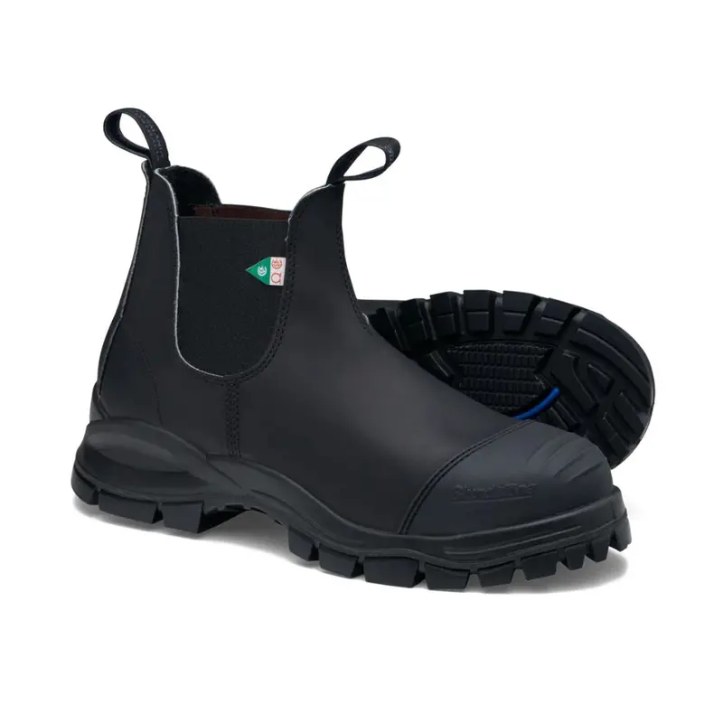 Blundstone 968 Xfr Unisex Slip-On Steel Toe Work And Safety Boot - Black 5