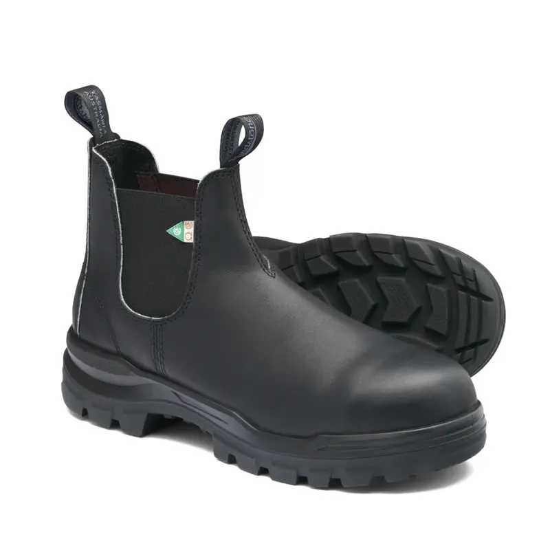 Blundstone Rotoflex 8301 Unisex Slip-On Composite Toe Work Safety Boot - Black 6