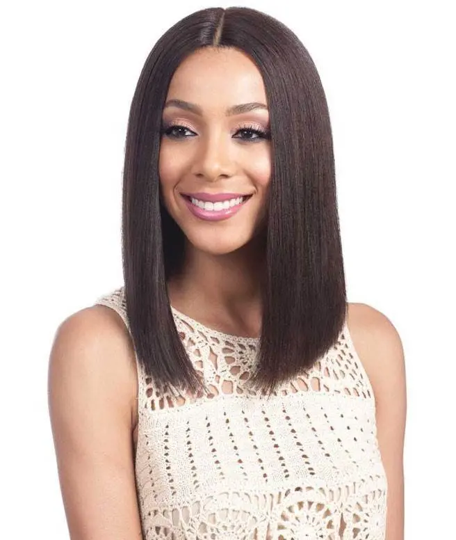 Bobbi Boss Human Hair 5" Deep Part Lace Front Wig Mhlf900 Binara 1
