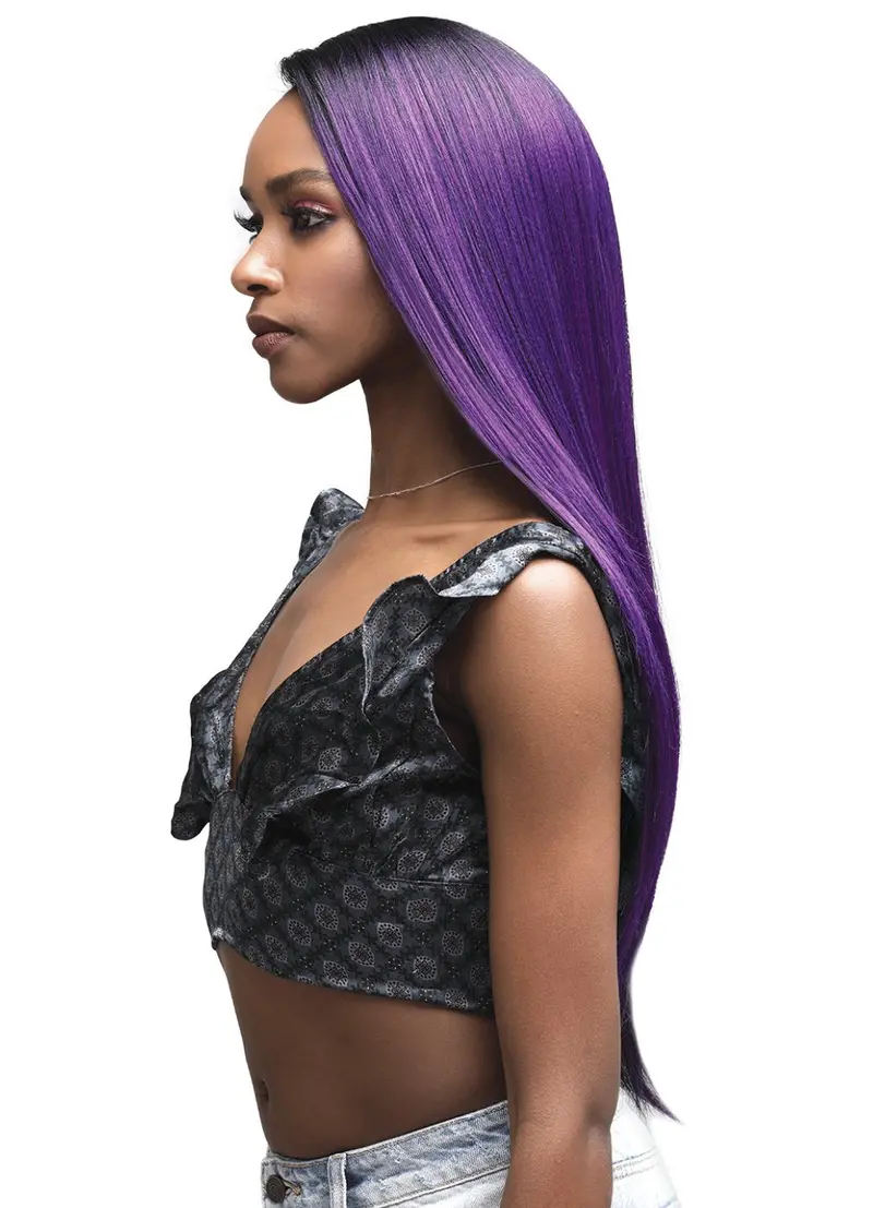 Bobbi Boss Human Hair Blend 13" X 4" Deep Lace Front Wig Mblf180 Dayana 2