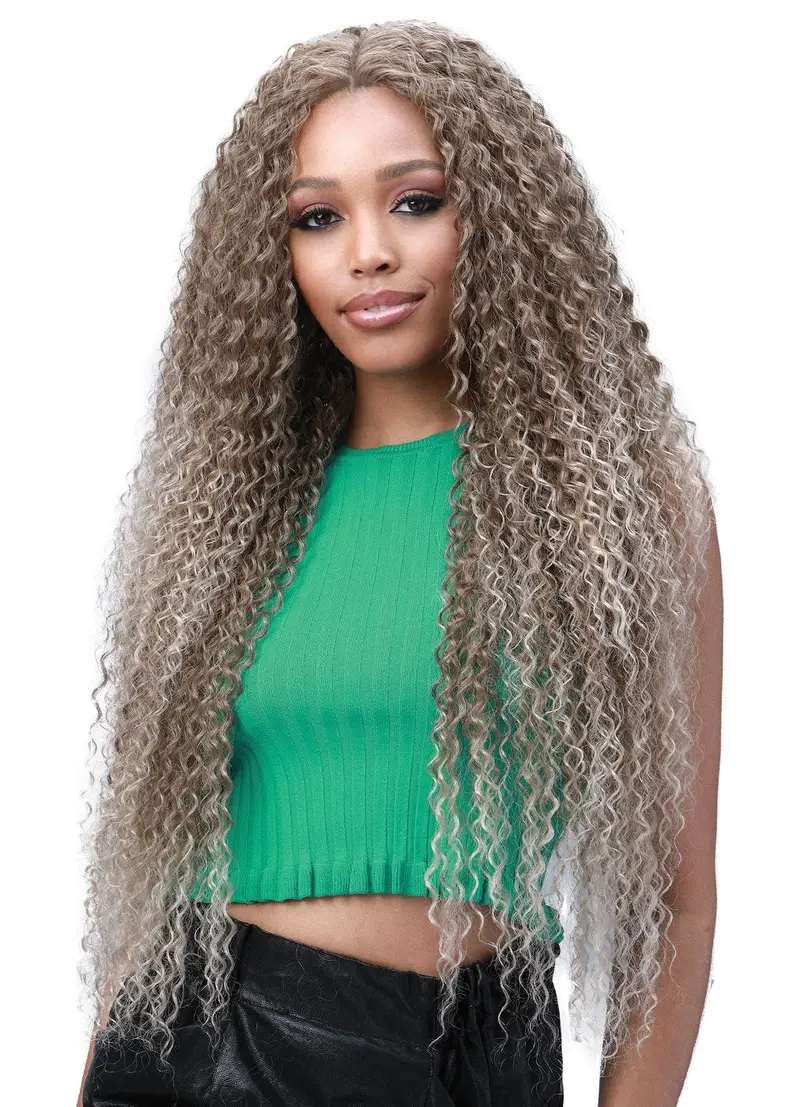 Bobbi Boss Human Hair Blend 13X6 Frontal Lace Wig Moglwje32 Jerry Curl 32 1