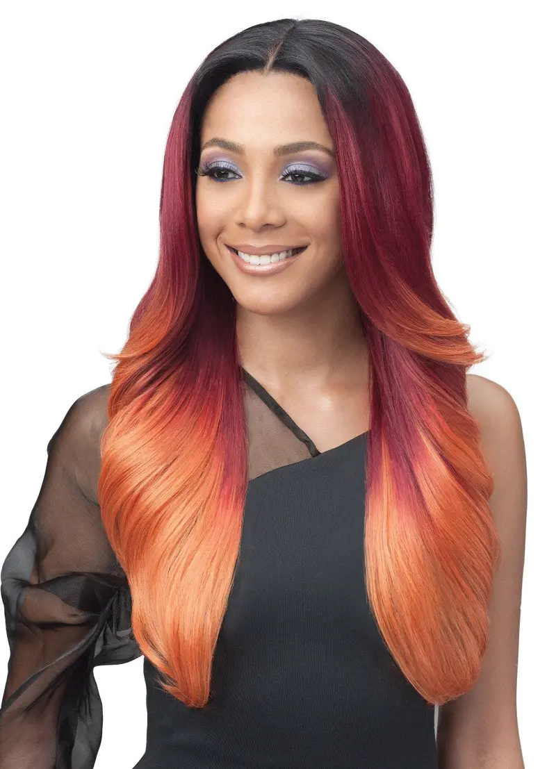 Bobbi Boss Human Hair Blend 13X7 Glueless Frontal Lace Wig Mblf001 Alivia 1