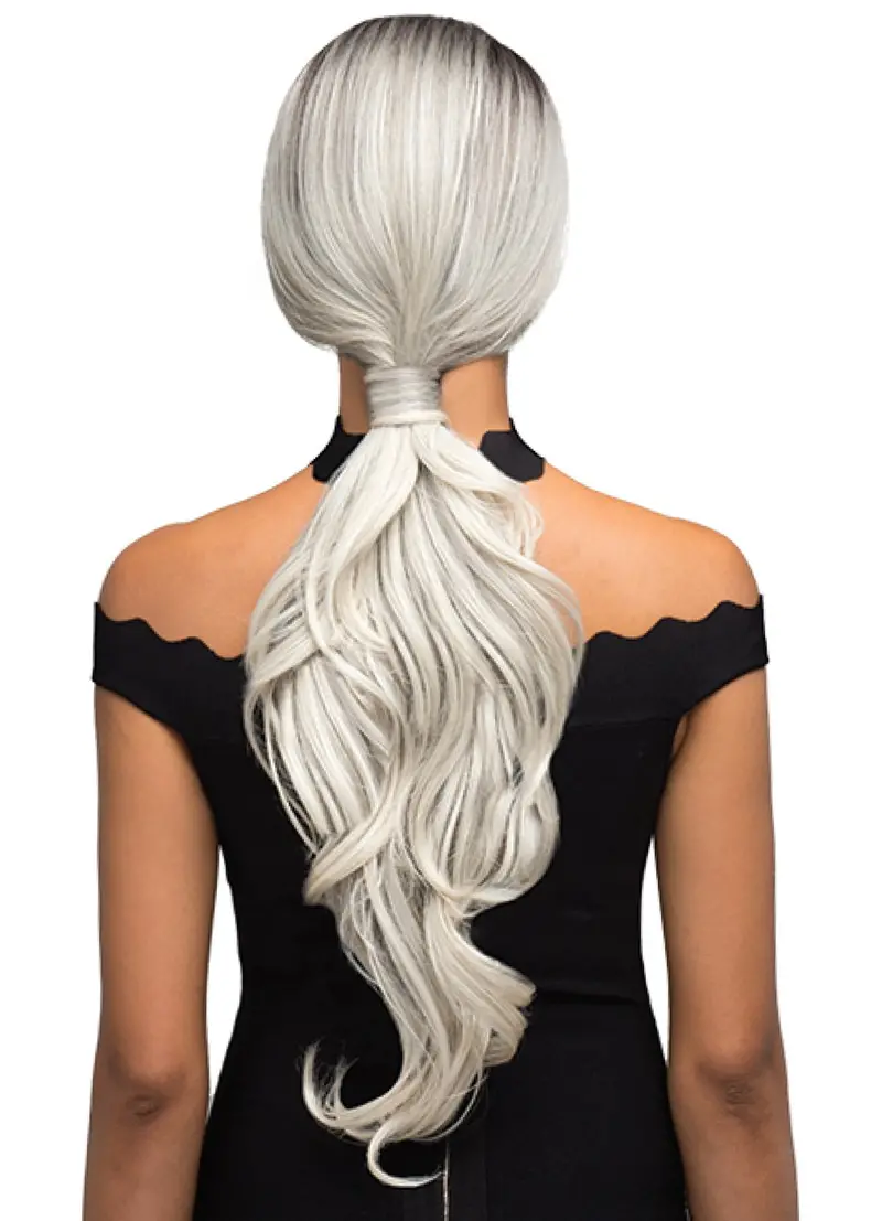 Bobbi Boss Human Hair Blend 13X7 Glueless Frontal Lace Wig Mblf001 Alivia 8