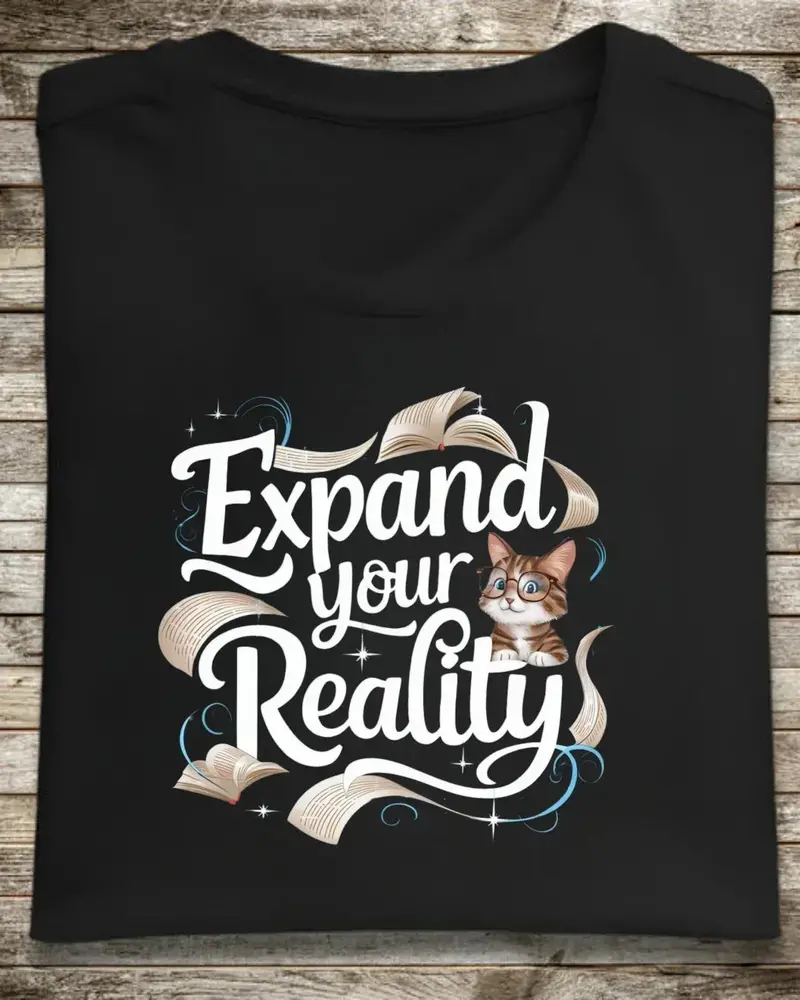 Book Lovers Expand The Reality Cotton T-Shirt 1