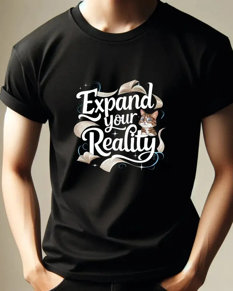 Book Lovers Expand The Reality Cotton T-Shirt 4