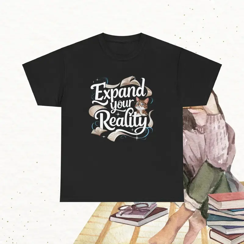 Book Lovers Expand The Reality Cotton T-Shirt 5
