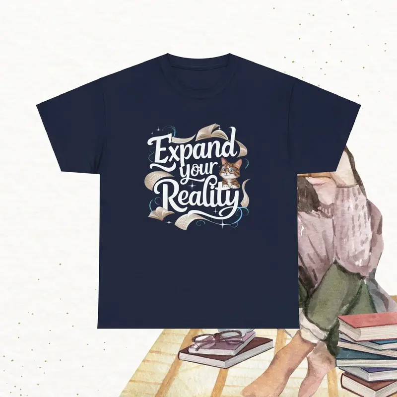 Book Lovers Expand The Reality Cotton T-Shirt 6
