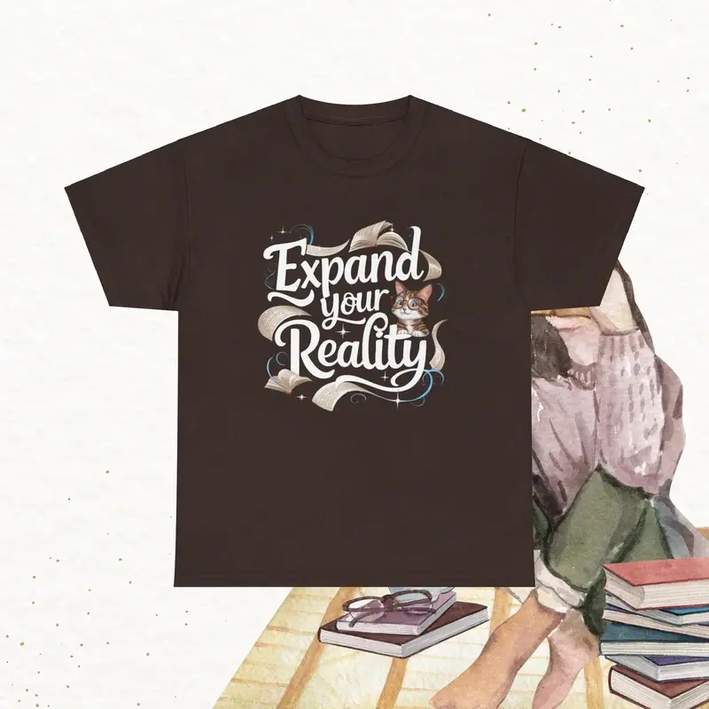 Book Lovers Expand The Reality Cotton T-Shirt 9