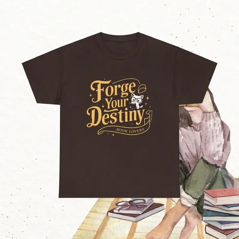 Book Lovers Forge Your Destiny Cotton Tshirt 8
