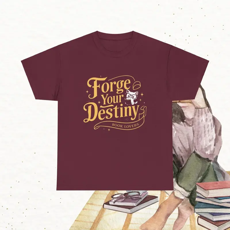 Book Lovers Forge Your Destiny Cotton Tshirt 8