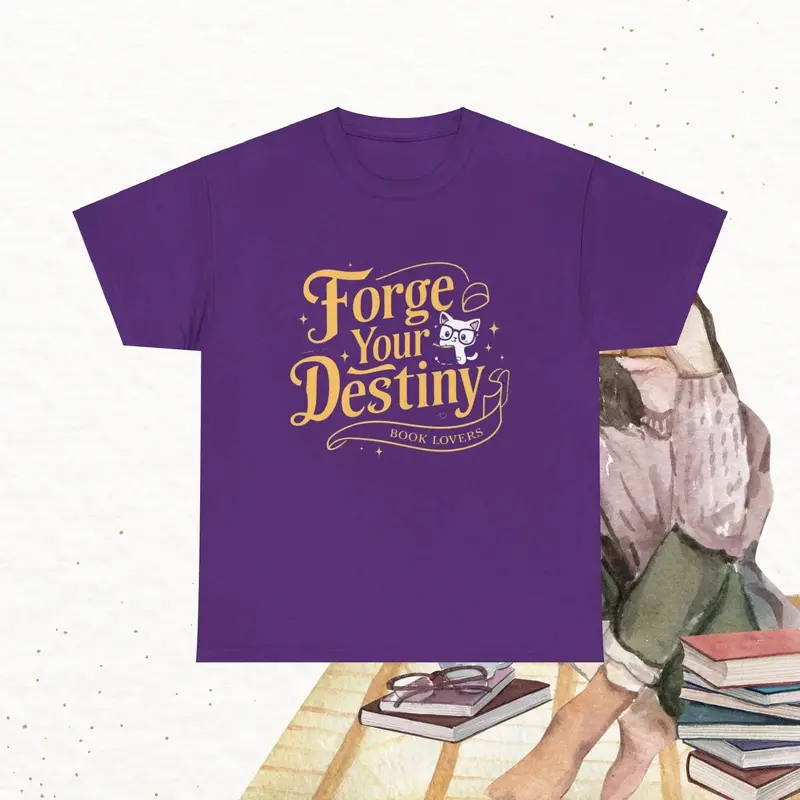 Book Lovers Forge Your Destiny Cotton Tshirt 9