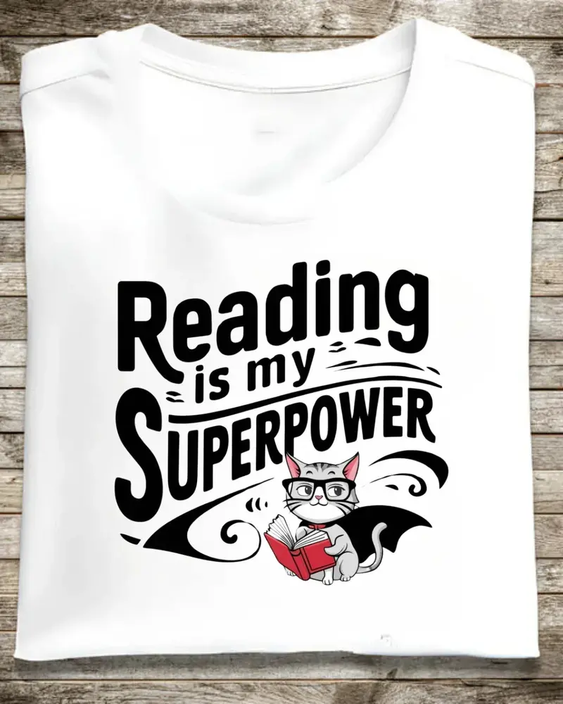 Book Lovers Reading Is My Superpower T-Shirt 1