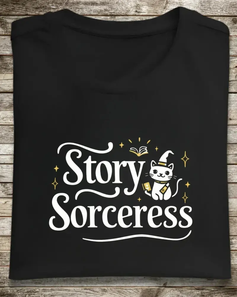 Book Lovers Story Sorcerers Cotton T-Shirt 1
