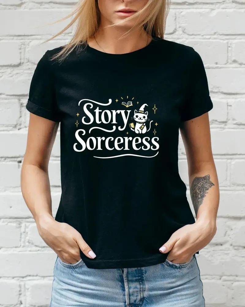Book Lovers Story Sorcerers Cotton T-Shirt 3