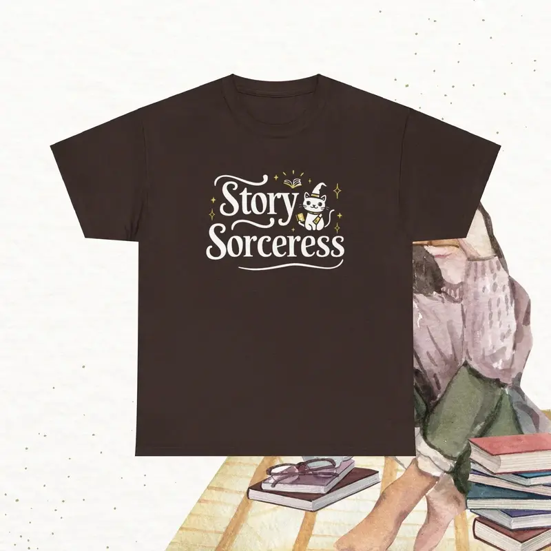 Book Lovers Story Sorcerers Cotton T-Shirt 8