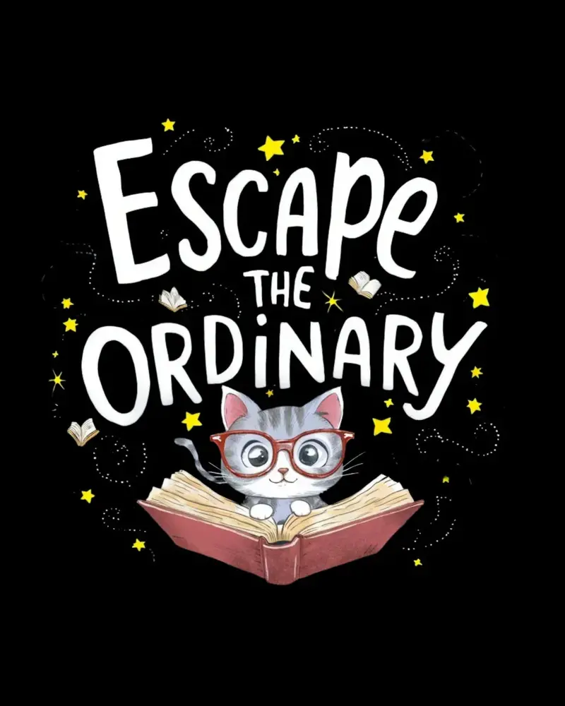 Book Lovers T-Shirt Escape The Ordinary Cotton T-Shirt 2