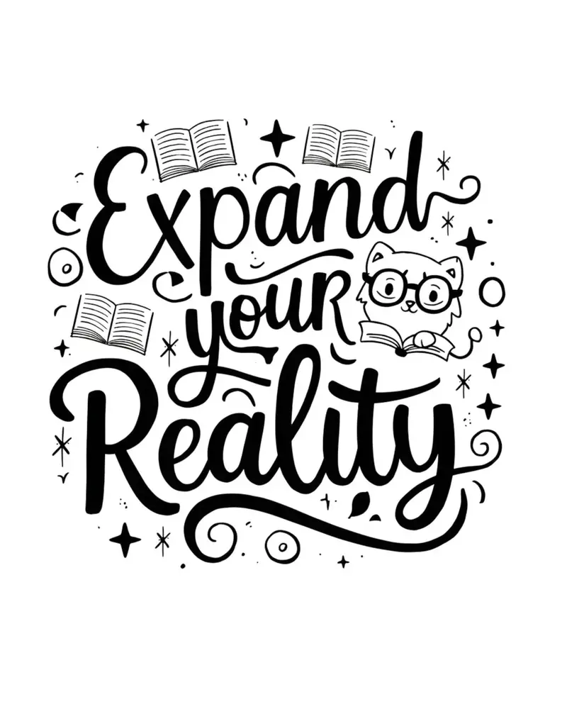 Book Lovers T-Shirt Expand Your Reality Cotton T-Shirt 2