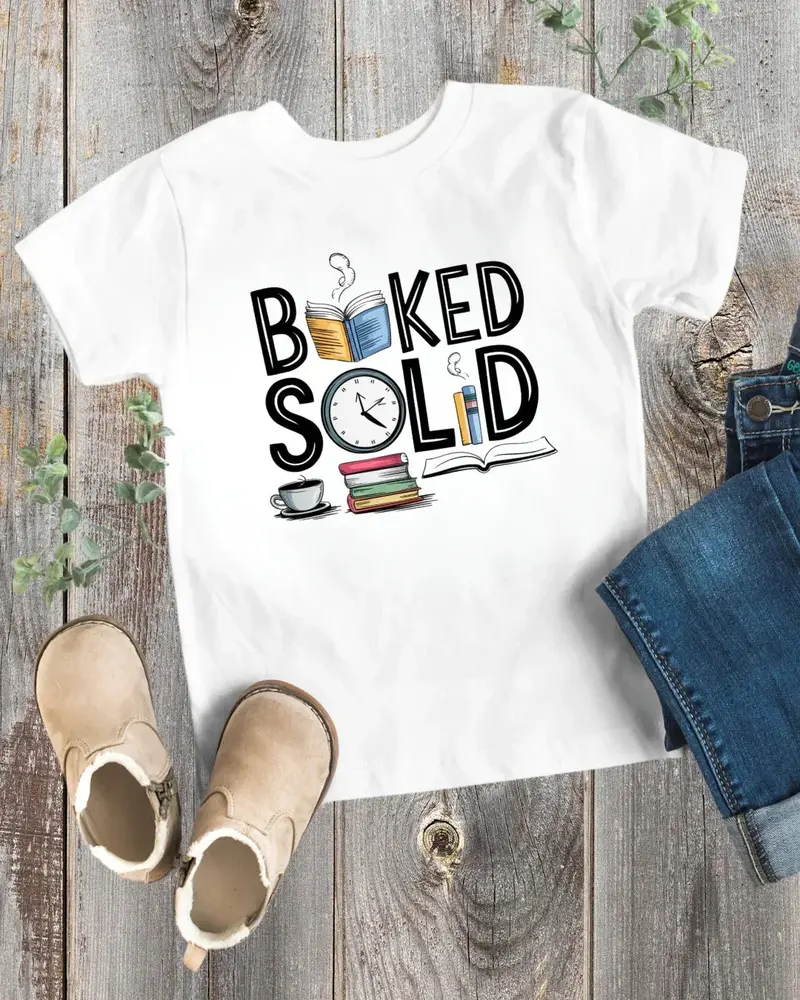 Booked Solid Kid Cotton Tshirt 1