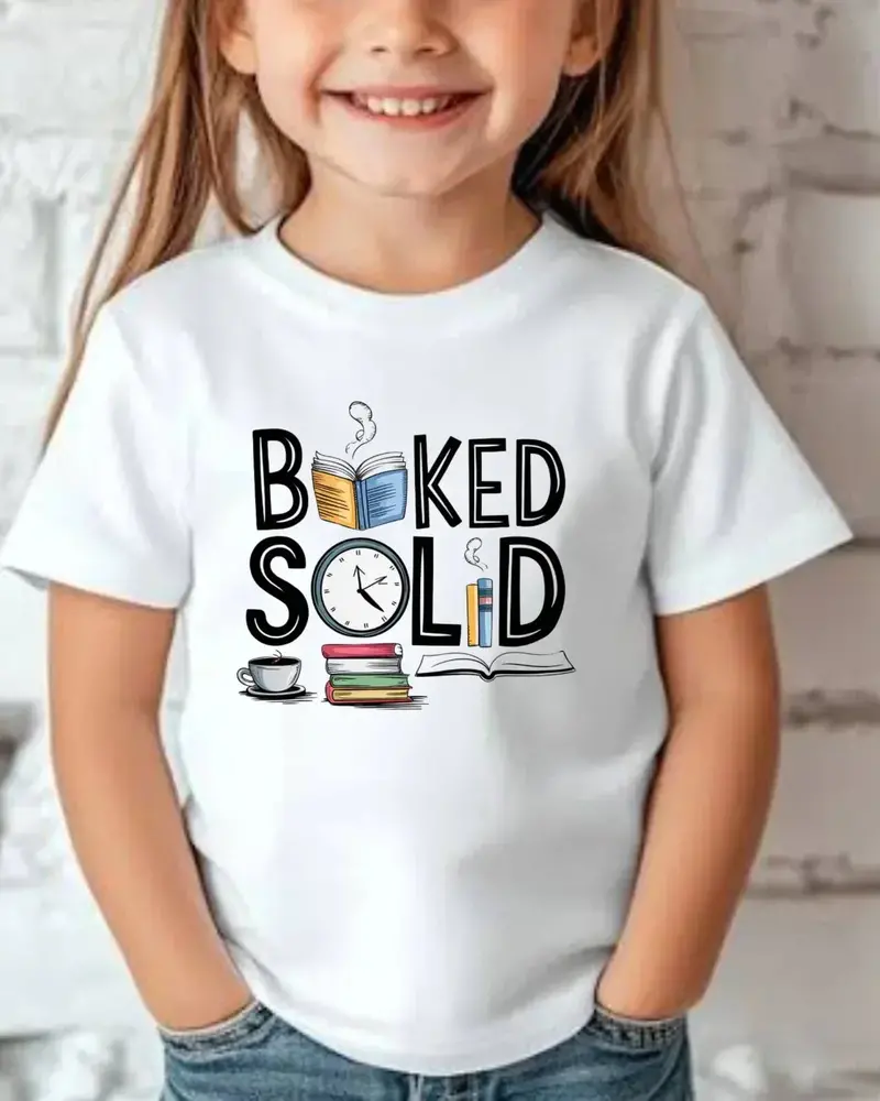 Booked Solid Kid Cotton Tshirt 4