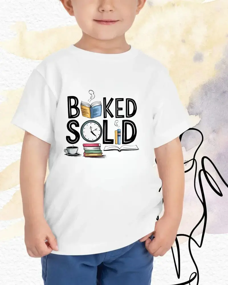 Booked Solid Kid Cotton Tshirt 6