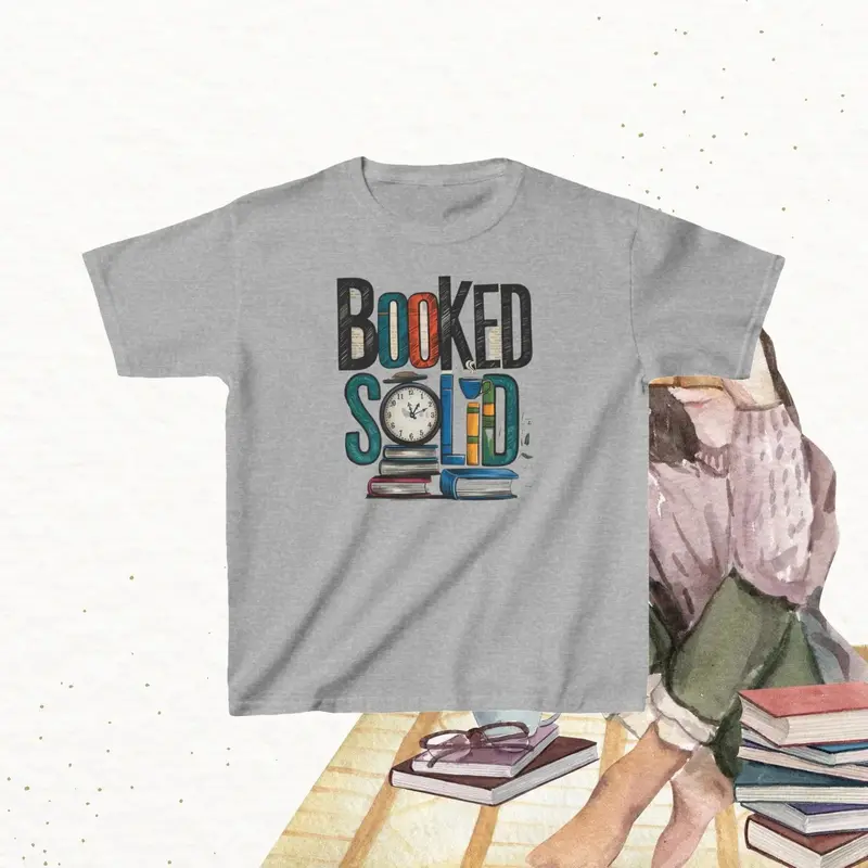 Booked Solid Kid Cotton Tshirt 8