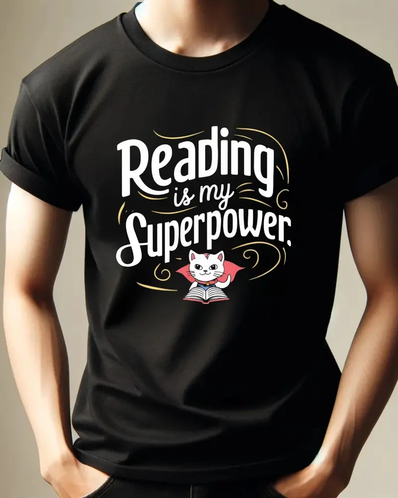 Books Lovers T-Shirt Reading Is My Superpower Tees 4