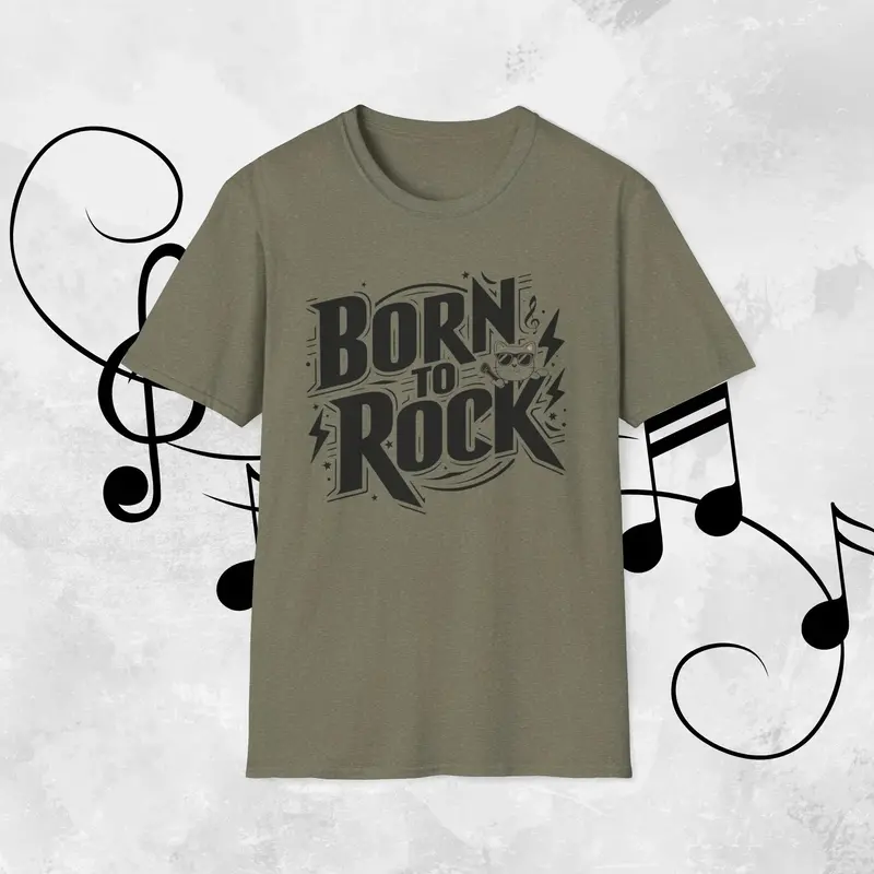 Born To Rock Cotton Men T-Shirt 10