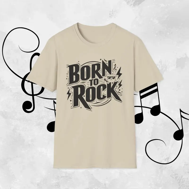 Born To Rock Cotton Men T-Shirt 12