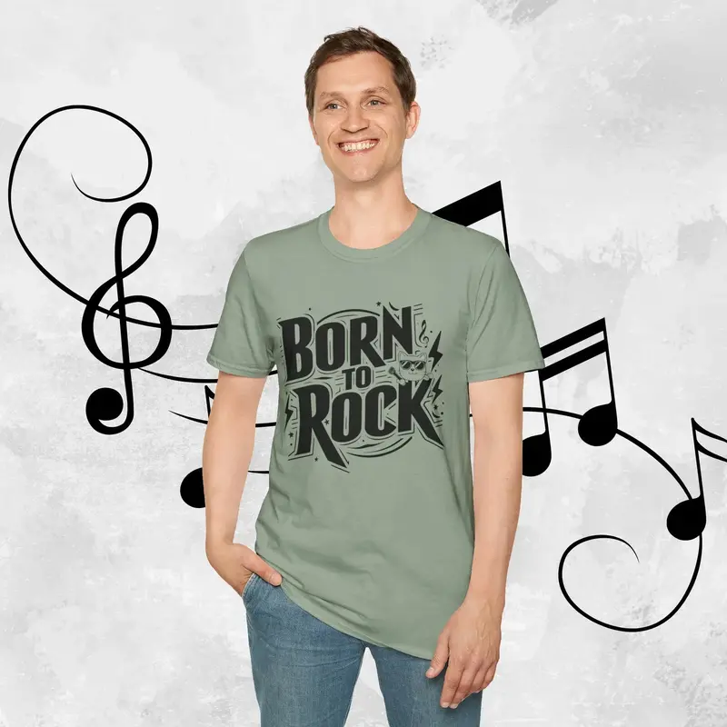 Born To Rock Cotton Men T-Shirt 15