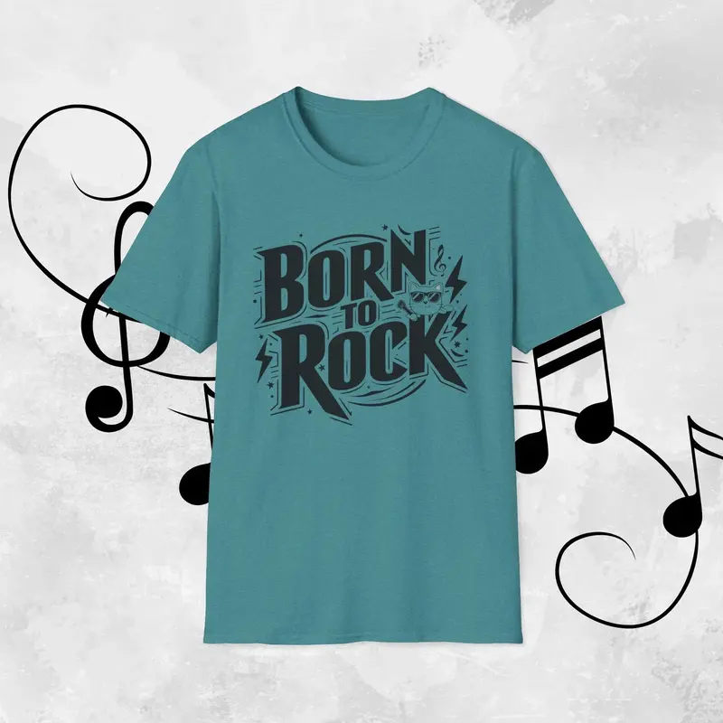 Born To Rock Cotton Men T-Shirt 16