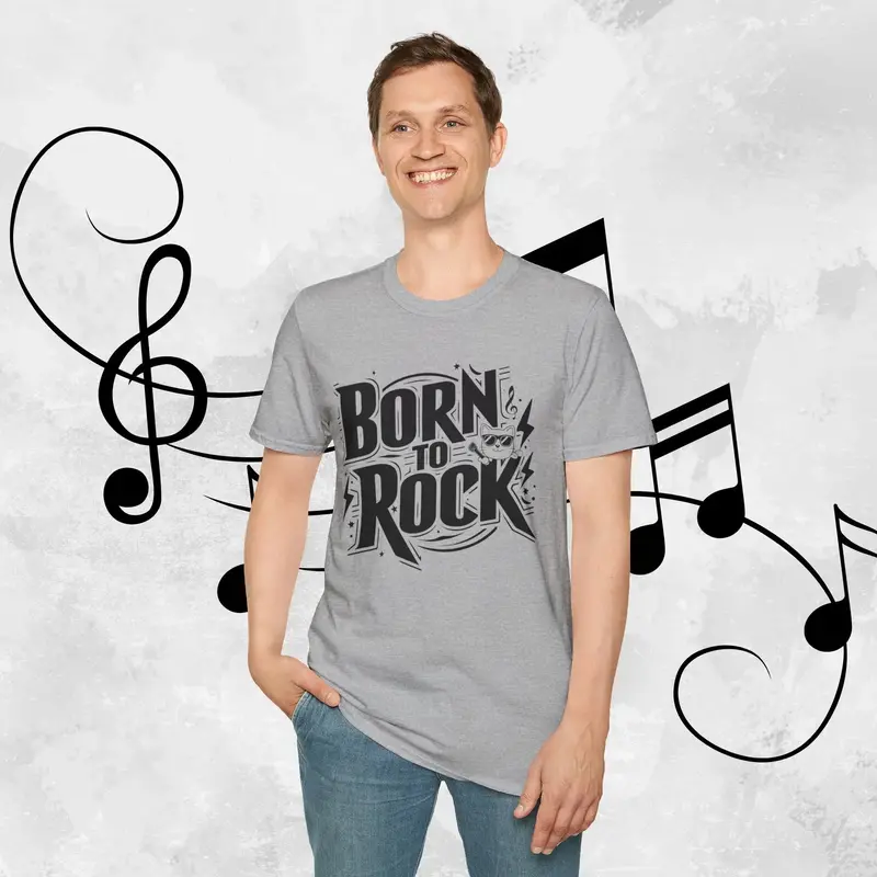 Born To Rock Cotton Men T-Shirt 16