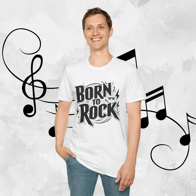 Born To Rock Cotton Men T-Shirt 17