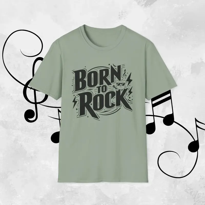 Born To Rock Cotton Men T-Shirt 18