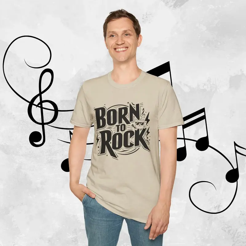 Born To Rock Cotton Men T-Shirt 18