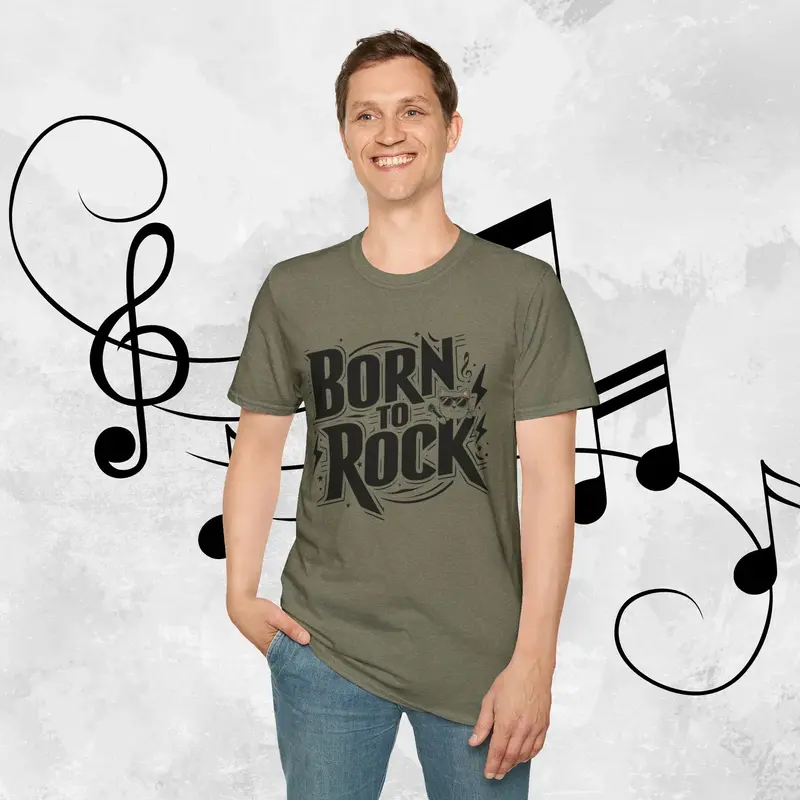 Born To Rock Cotton Men T-Shirt 19